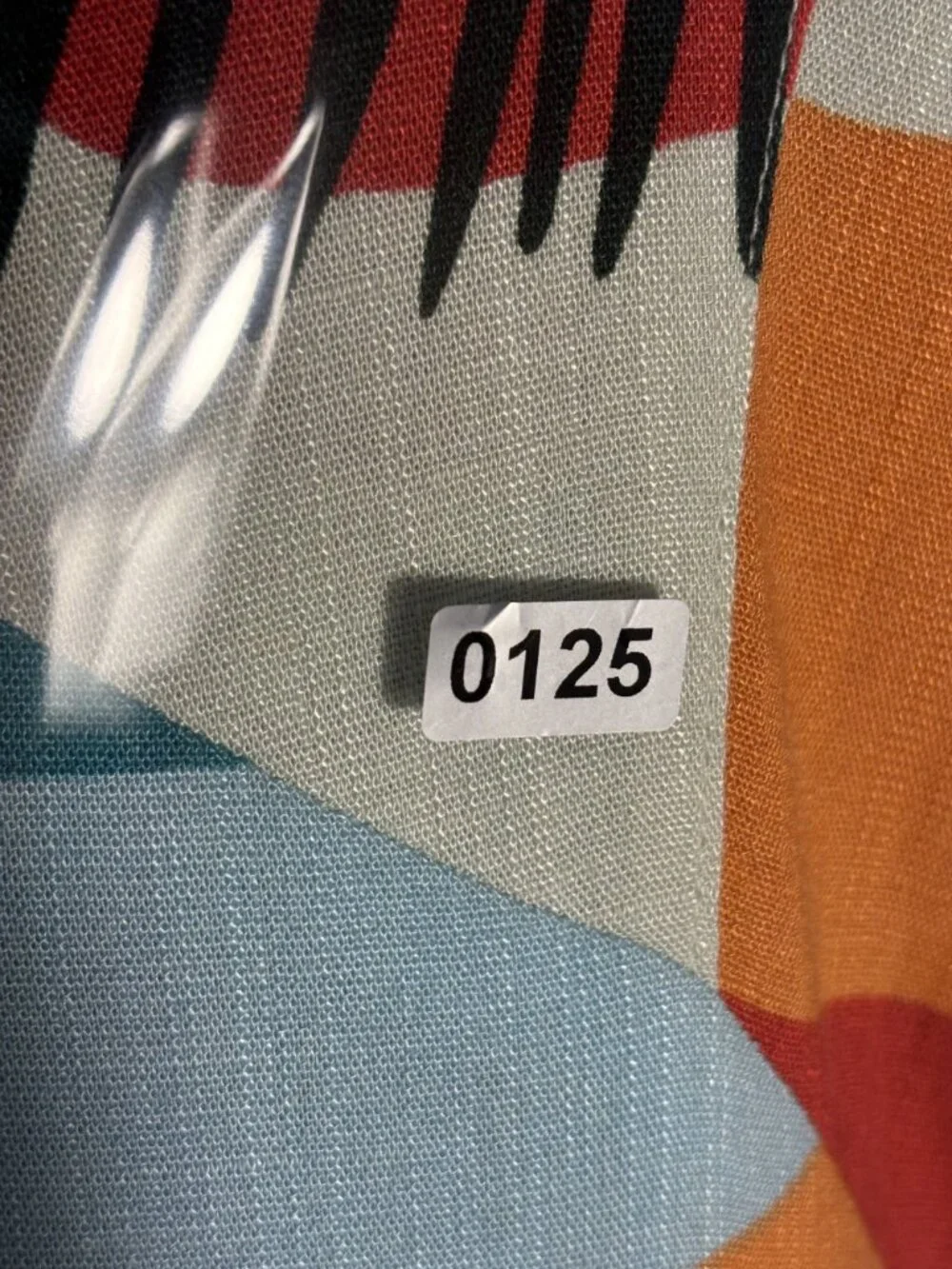 Bohemian Maxi Dress With Short Sleeves & V-Neckline Vibrant Multicolor Size M - Picture 13 of 13